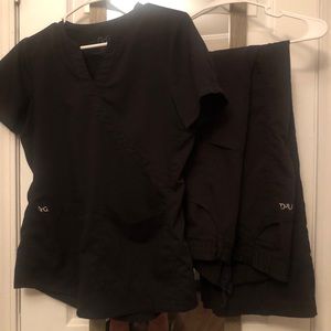 Black scrub set lot of 2